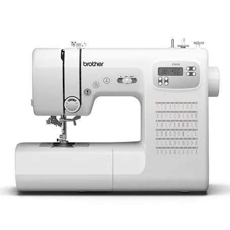 Máy may điện tử FS60X thế hệ mới mạnh mẽ hơn với khung máy kim loại bền bỉ và mẫu đường may đa dạng.
